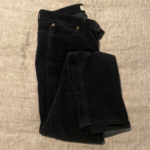 MADEWELL skinny low Black corduroy pants